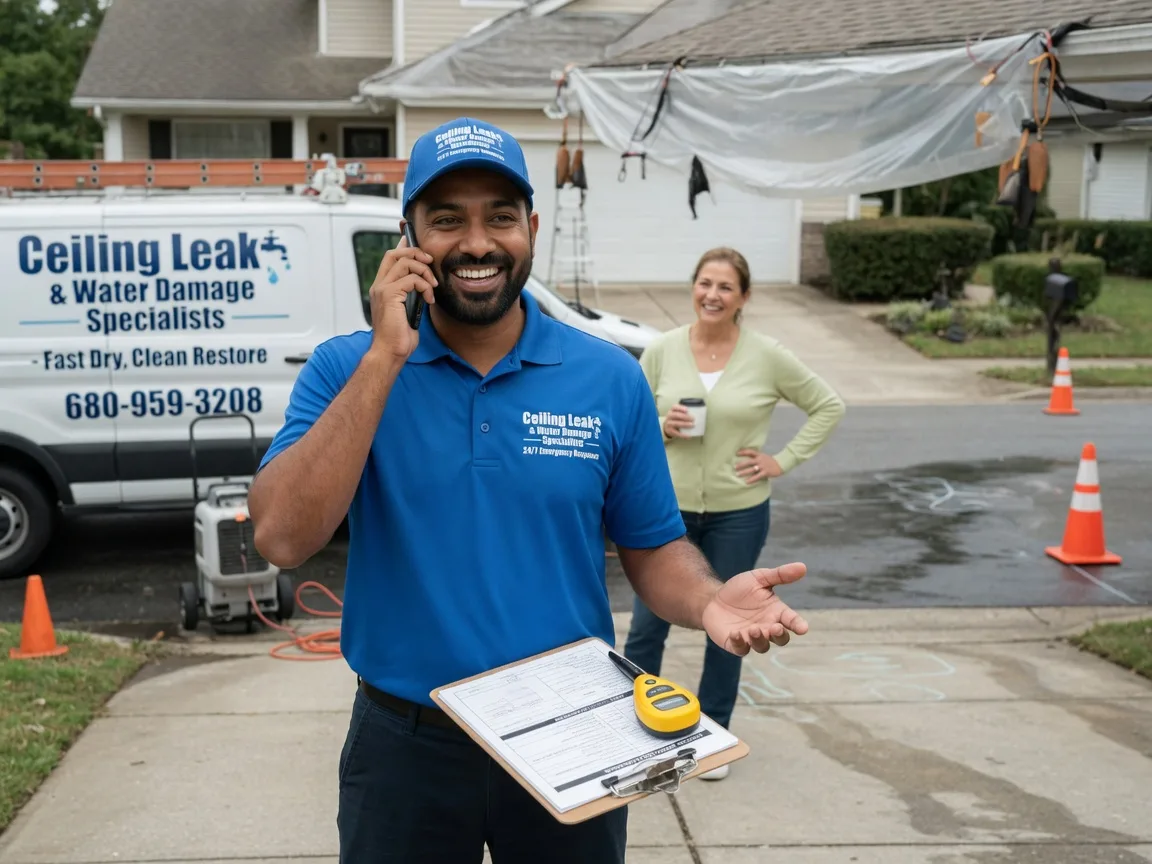 Ceiling Leak Cleanup Shepardsville, IN FAQs